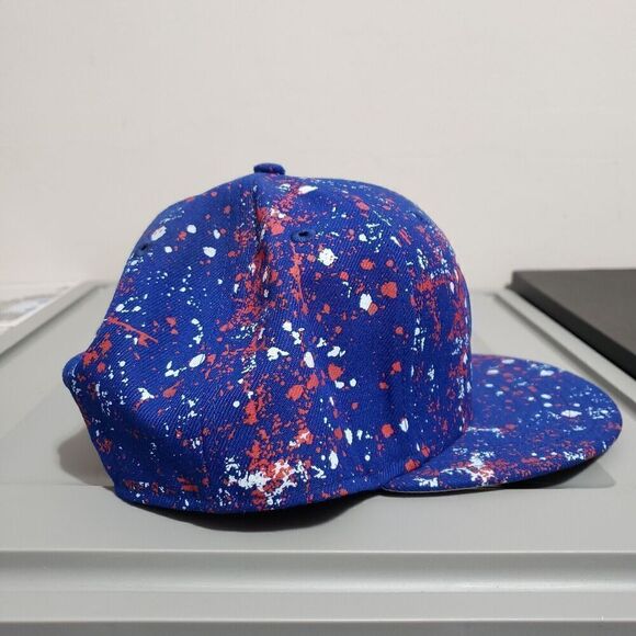 Chicago Cubs New Era Splatter 9FIFTY Snapback Hat Cap Royal Blue /red/white NWT - Picture 9 of 9